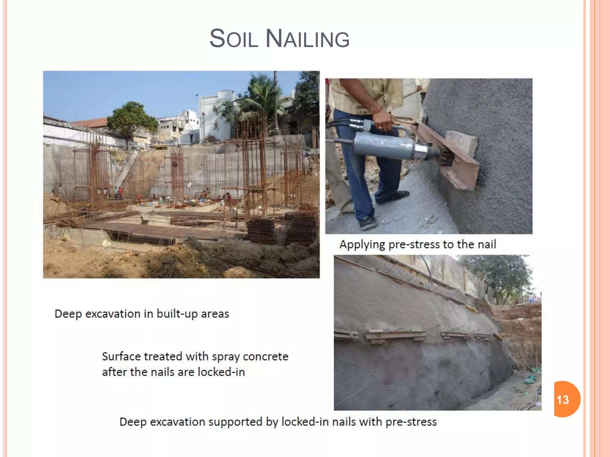 SOIL NAILING
13
 