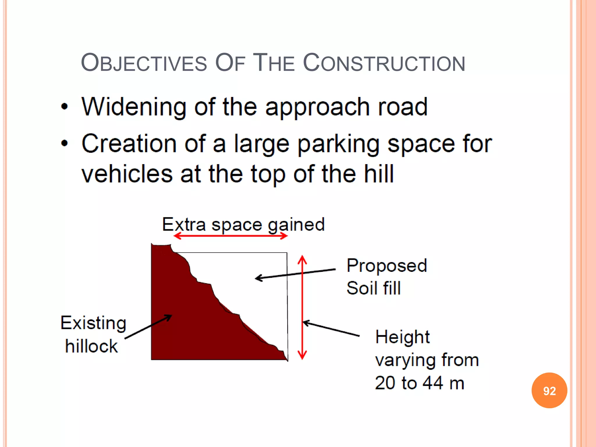 OBJECTIVES OF THE CONSTRUCTION
92
 