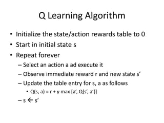 Reinforcement Learning and Artificial Neural Nets | PPT