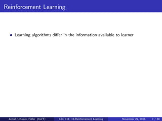 reinforcement learning and Q-learning algorithm and problem solution | PDF