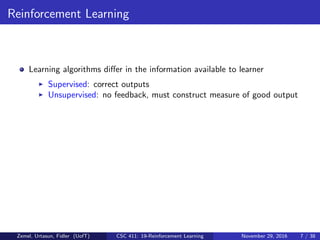 reinforcement learning and Q-learning algorithm and problem solution | PDF