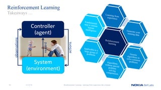 Reinforcement Learning
11/12/18 Reinforcement Learning - learning from experience like a human45
Takeaways …
 