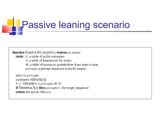 Passive leaning scenario
 