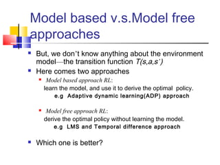 Reinforcement learning 7313 | PPT