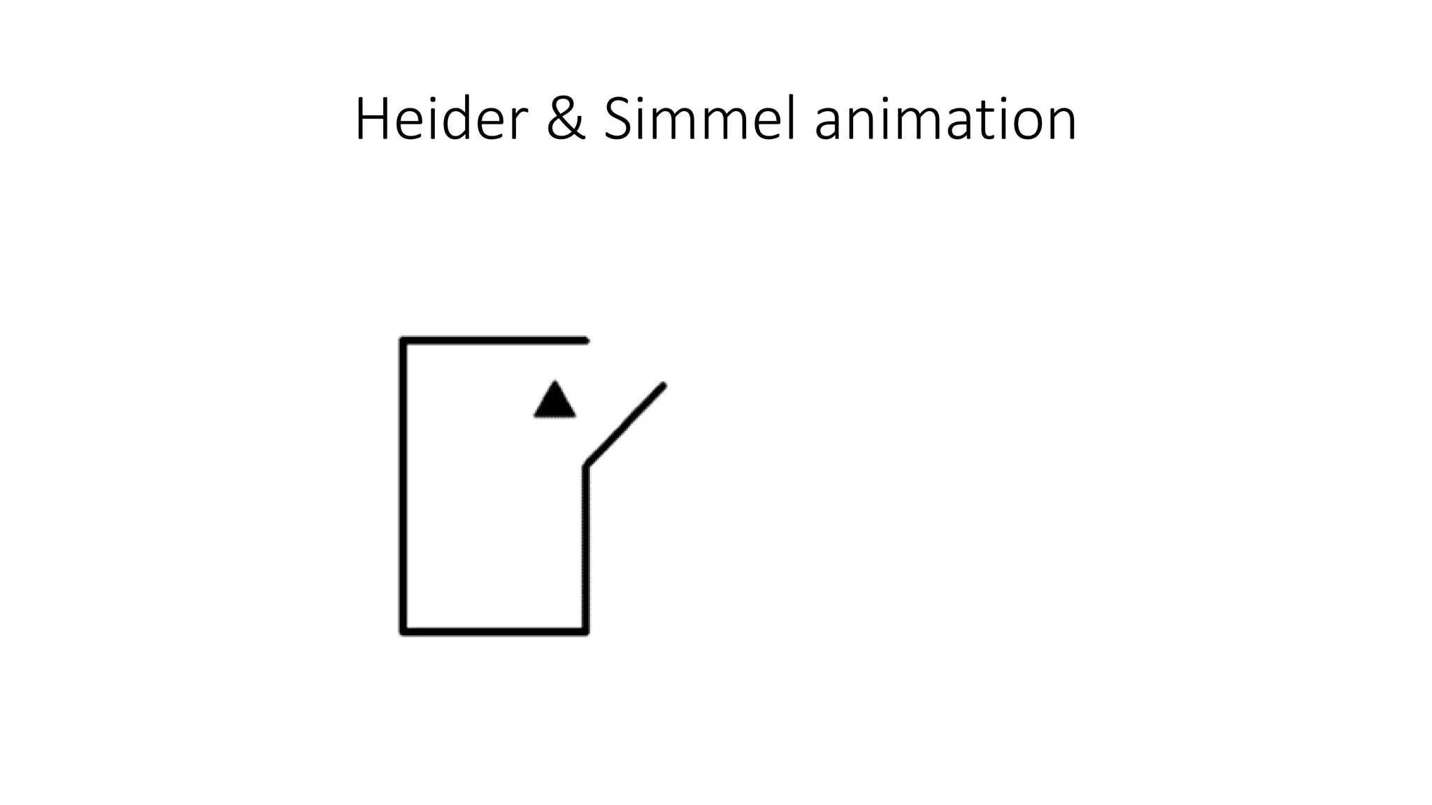 Heider & Simmel animation
 