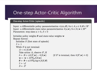 One-step Actor-Critic Algorithm
 