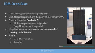 Ibm Deep Blue A brief overview of Reinforcement Learning applied to games | PDF