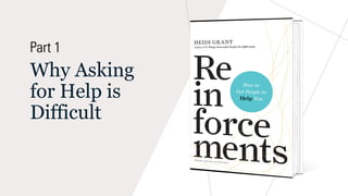 Why Asking
for Help is
Difficult
Part 1
 