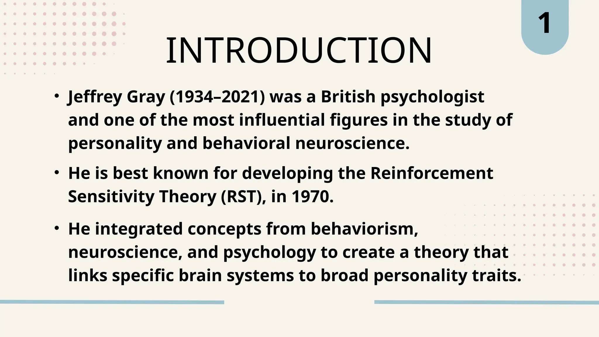 JEFFREY GRAY PERSONALITY THEORY visual data 6