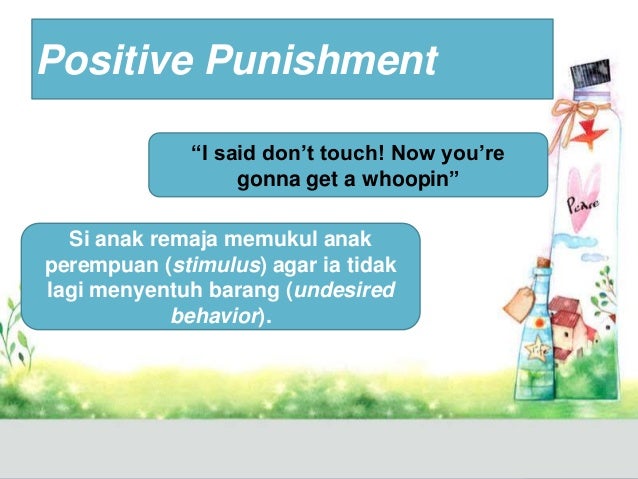 negative reinforcement and punishment negative reinforcement and punishment