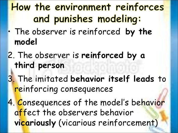 Reinforcement theory observational learning theory