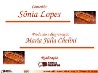 Conteúdo

Sônia Lopes
   Produção e diagramação
 Maria Júlia Chelini

        Realização
 