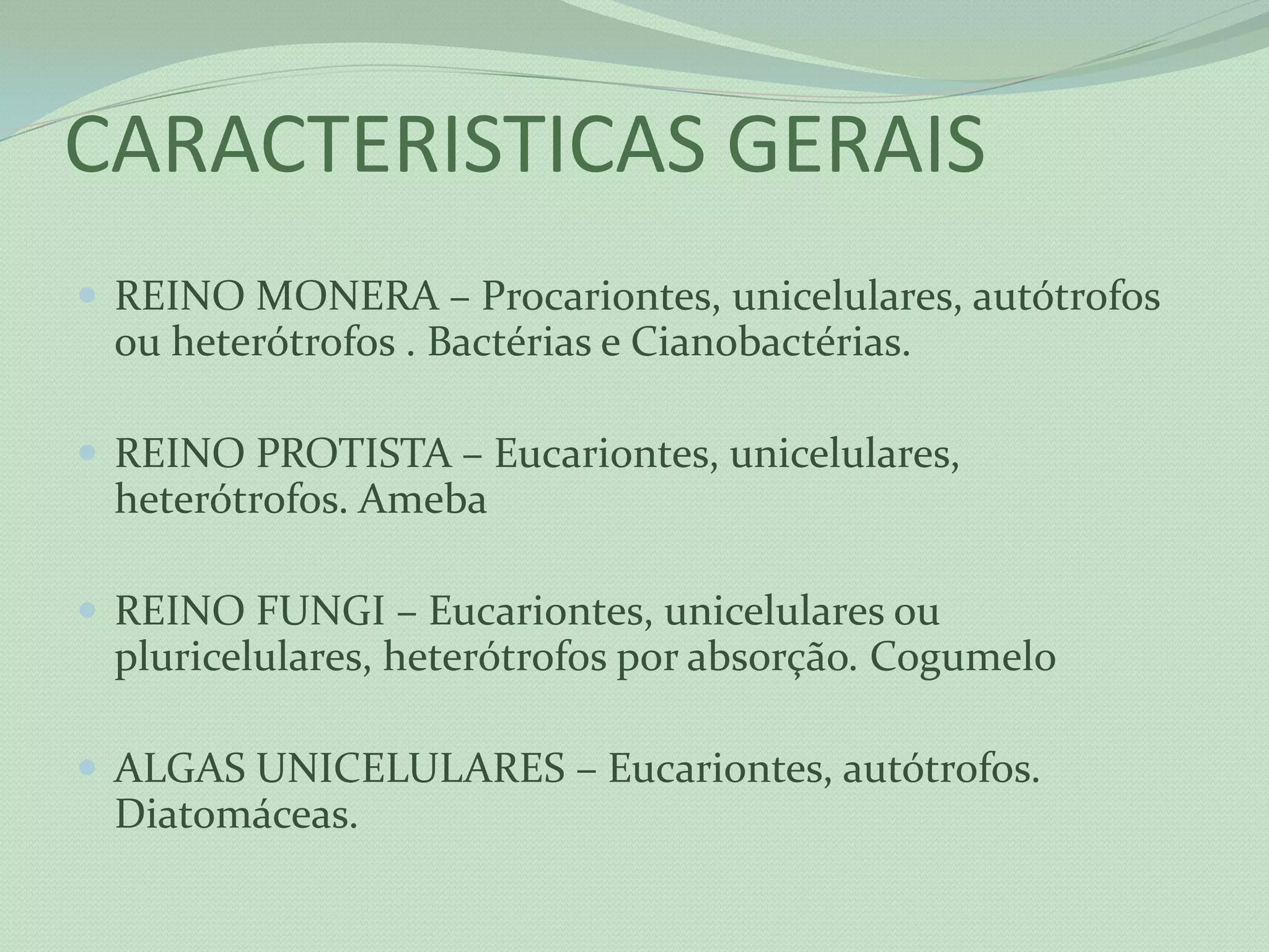 Reino monera, protista | PPTX