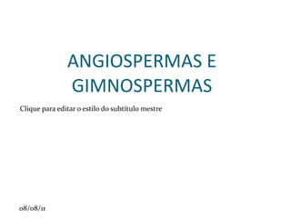 TIPOS DISTINTOS DE CAULE •  Tronco: tem crescimento secundário (para os lados) • Haste: só crescimento primário • Colmo (em gomos): pode ser cheio (cana) ou oco (bambu) • Estipe:: folhas em tufo, no topo do caule (palmeira) • Rizoma: caule subterrâneo (samambaia) - A batata (inglesa) é um rizoma com mais reservas, chamado tubérculo. • Gavinhos: de apreensão, em espiral (uva, chuchu, maracujá 