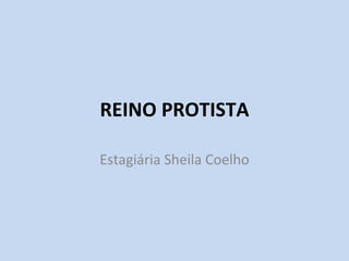 REINO PROTISTA Estagiária Sheila Coelho 