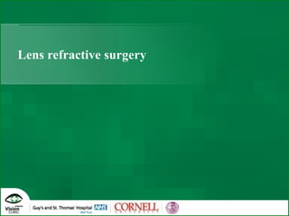 Lens refractive surgery 