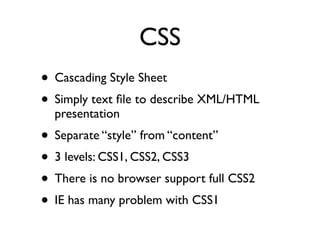 Reintroducing Web Technology