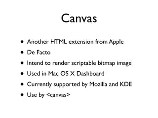 Reintroducing Web Technology