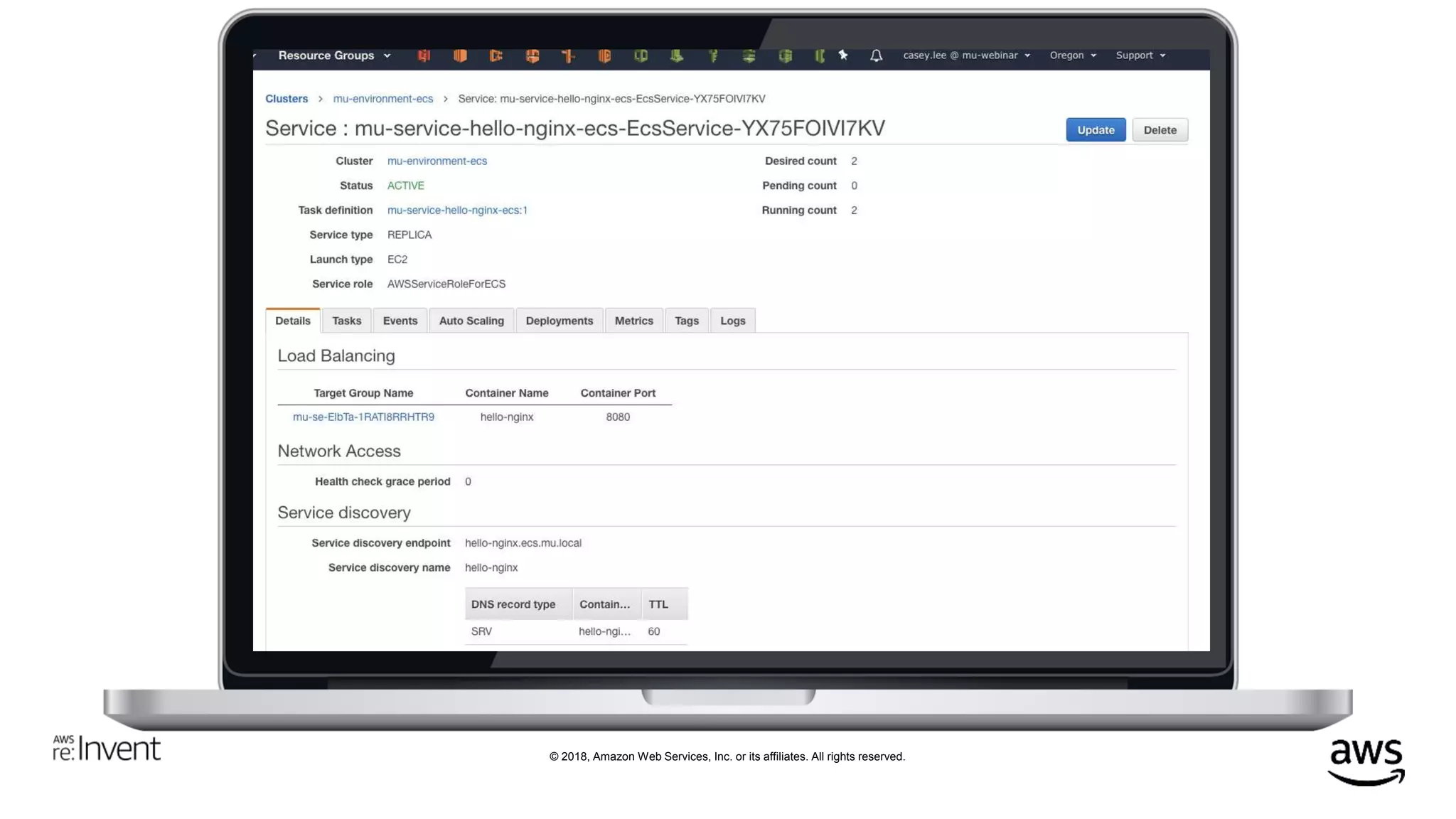 © 2018, Amazon Web Services, Inc. or its affiliates. All rights reserved.
 