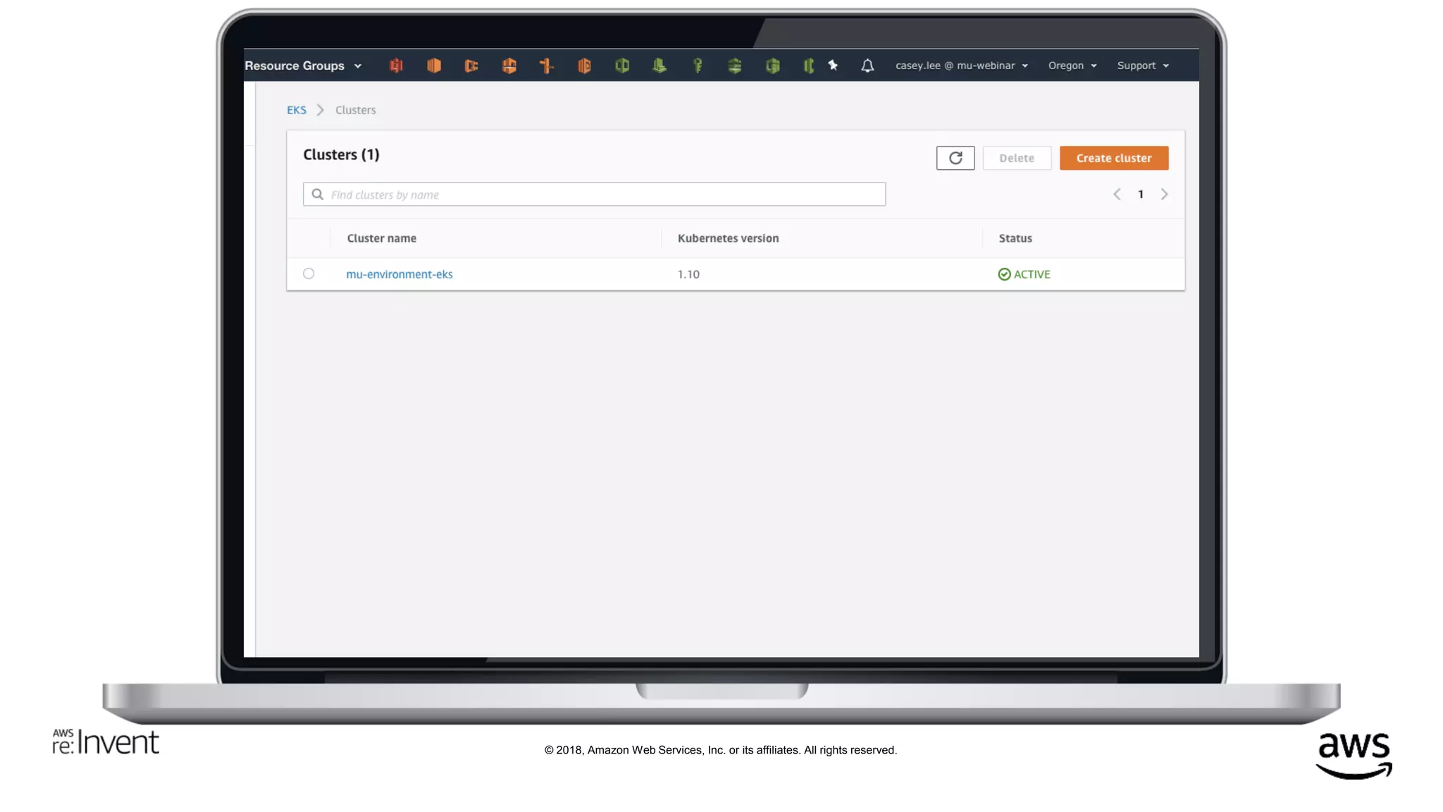 © 2018, Amazon Web Services, Inc. or its affiliates. All rights reserved.
 