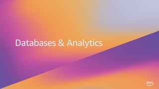 Databases & Analytics
 
