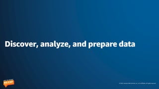 © 2023, Amazon Web Services, Inc. or its affiliates. All rights reserved.
Discover, analyze, and prepare data
 