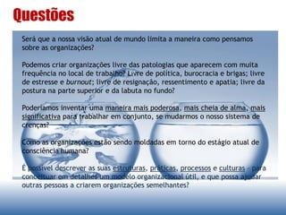 Tempos modernos
Discurso do barbeiro judeu em O Grande Ditador
“Desenvolvemos velocidade, mas nos sentimos enclausurados dentro dela.
A máquina, que produz abundância, tem-nos deixado em penúria.
Nossos conhecimentos fizeram-nos céticos; nossa inteligência, empedernidos
e cruéis. Pensamos em demasia e sentimos bem pouco. Mais do que
máquinas, precisamos de humanidade; mais do que de inteligência,
precisamos de afeição e doçura. Sem essas virtudes, a vida será de violência
e tudo será perdido.” – Charles Chaplin
 