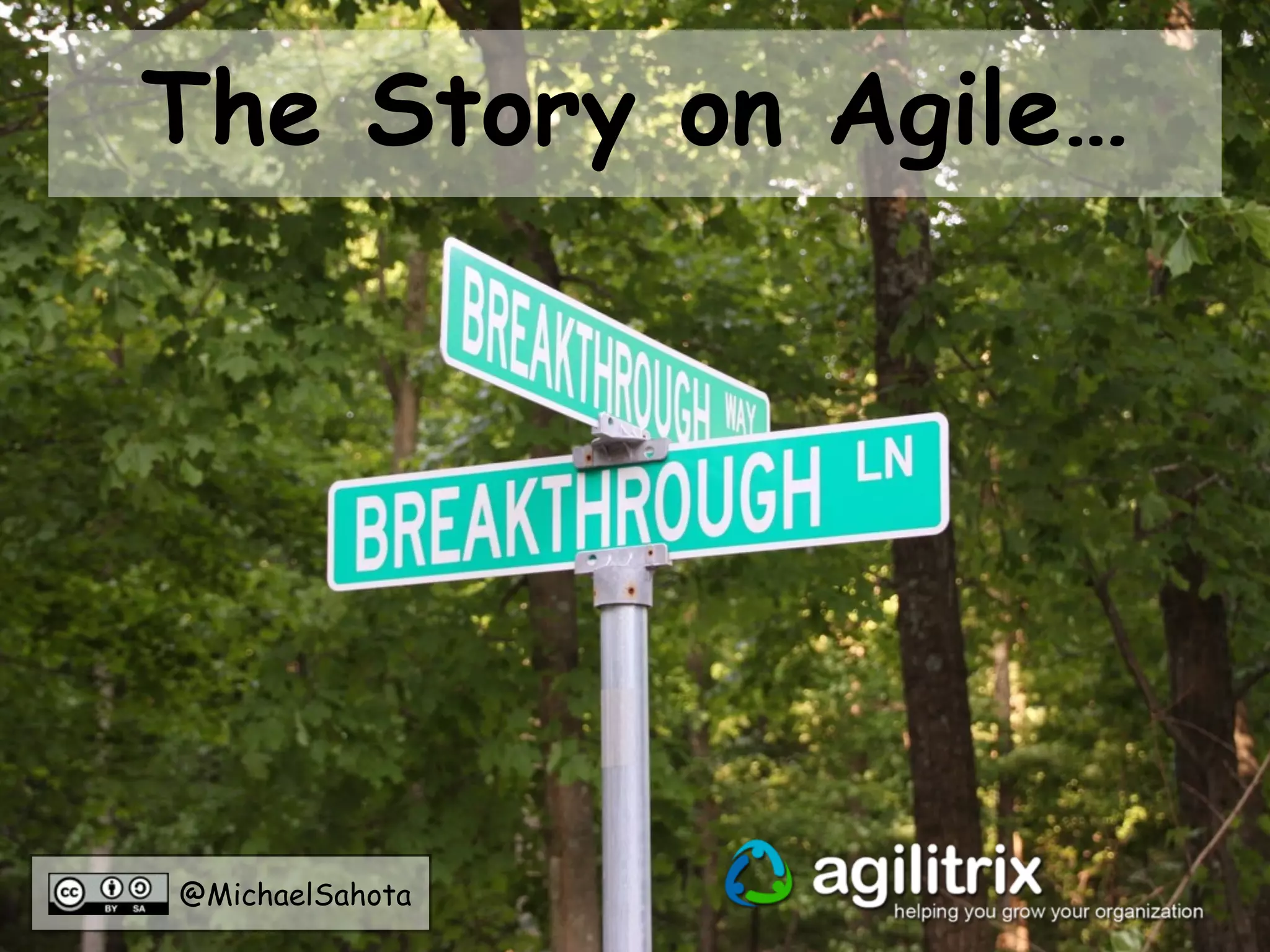 @MichaelSahota
The Story on Agile…
 
