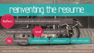 reinventing the resume
 