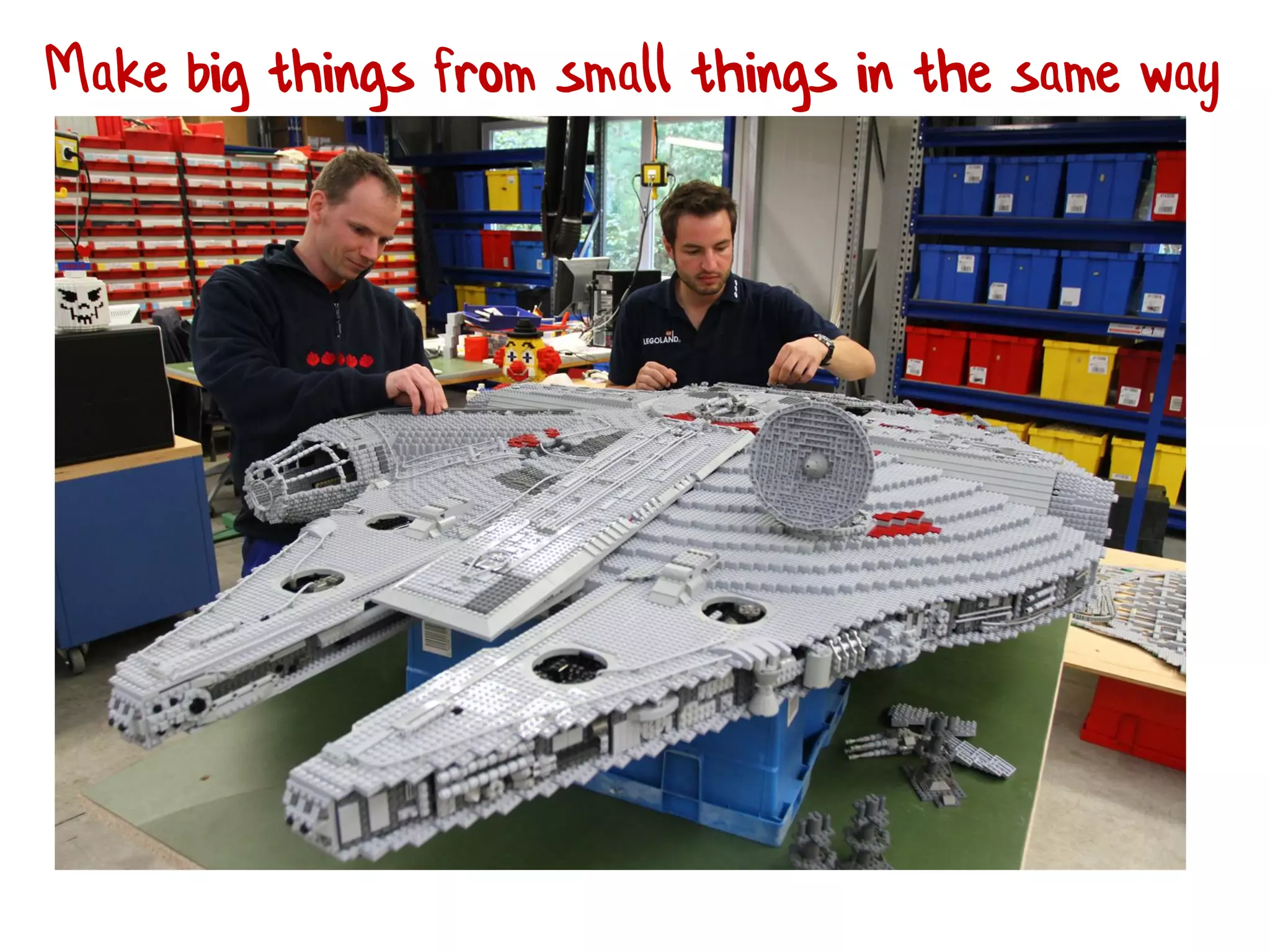 Make big things from small things in the same way
 