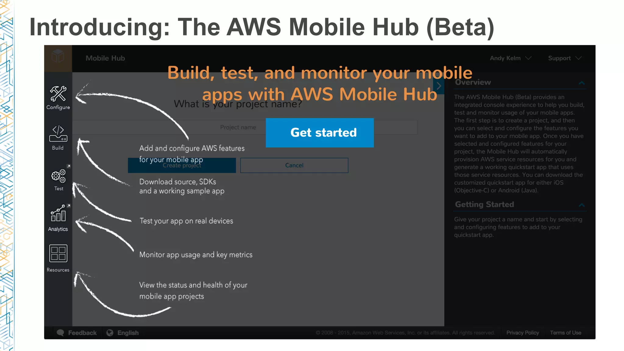 Introducing: The AWS Mobile Hub (Beta)
 