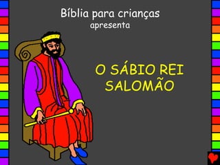 Cartão de personagem bíblico: Salomão