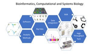 Analytic
Methods
Big Data
Software
Data
Integration
FAIR
High
Throughput
Tech
Bioinformatics, Computational and Systems Biology
 