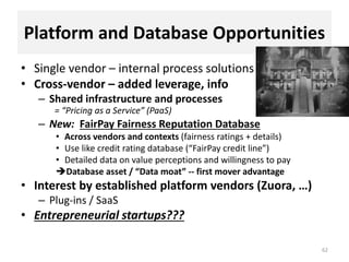 Platform and Database Opportunities
• Single vendor – internal process solutions
• Cross-vendor – added leverage, info
– S...