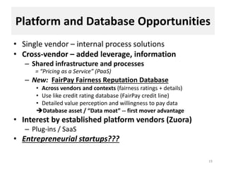 Platform and Database Opportunities
• Single vendor – internal process solutions
• Cross-vendor – added leverage, informat...