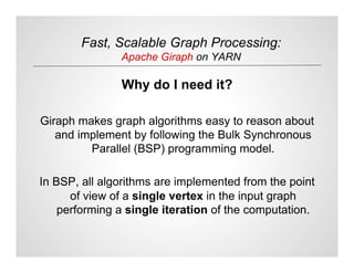 Fast, Scalable Graph Processing: Apache Giraph on YARN | PDF