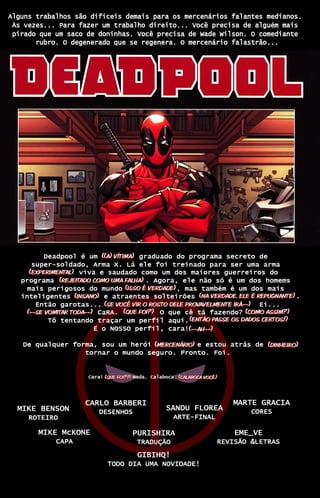 DEADPOOL: REIS SUICIDAS 01