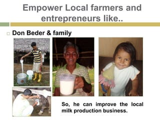 Public and Private InitiativesNGOs in ActionHandcraft Products Exposed in San Diego Museum (United States) Mi Esperanza (Mi Hope) Promotes participation and social inclusion.  Joint initiative of the government institution PROCREL with the NGO WLC Peru (Wild Life Conservation). Government, NGOs and civil society working together!