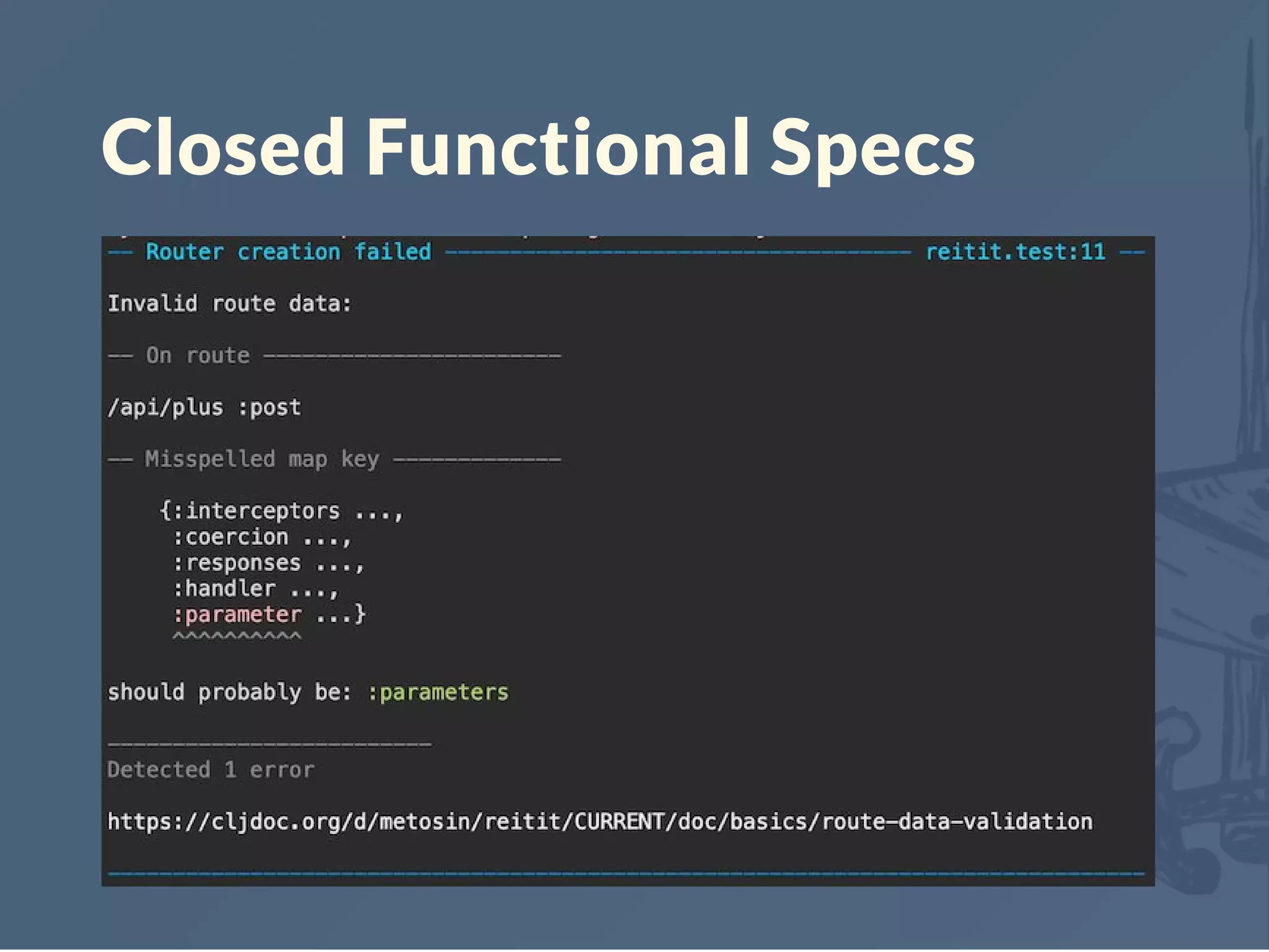 Closed Functional Specs
 