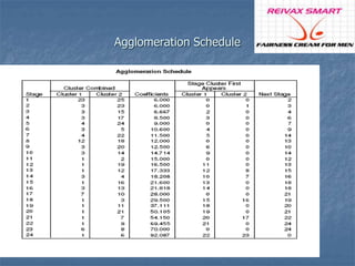 Agglomeration Schedule 
 