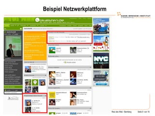 Beispiel Netzwerkplattform 