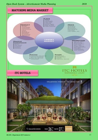 SKASC, Department Of Commerce 15
Open Book System - Advertisement Media Planning 2018
MATCHING MEDIA MARKET
ITC HOTELS
 