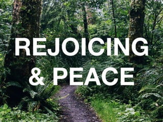 Rejoicing prayer peace 