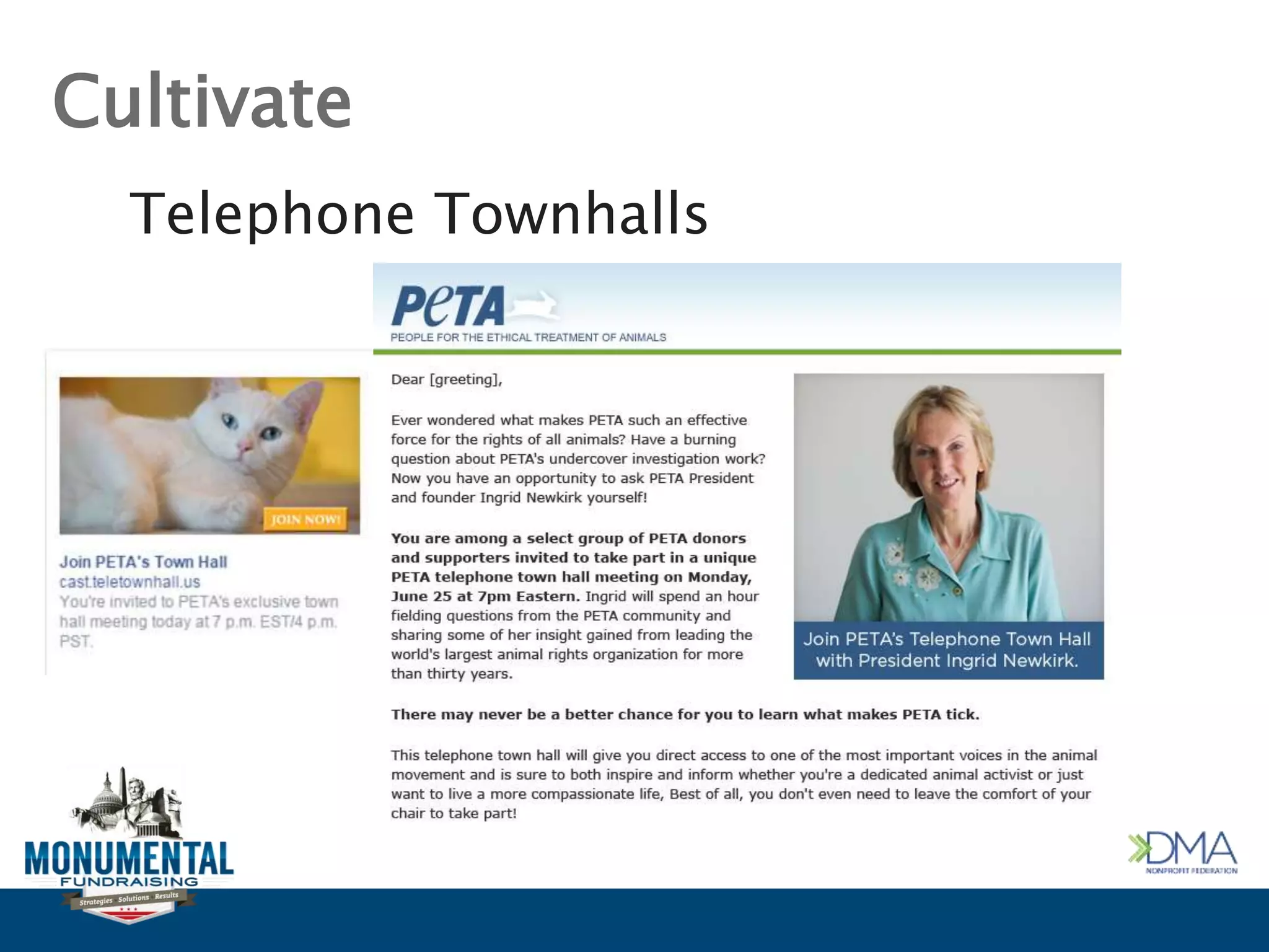 Cultivate
Telephone Townhalls
 