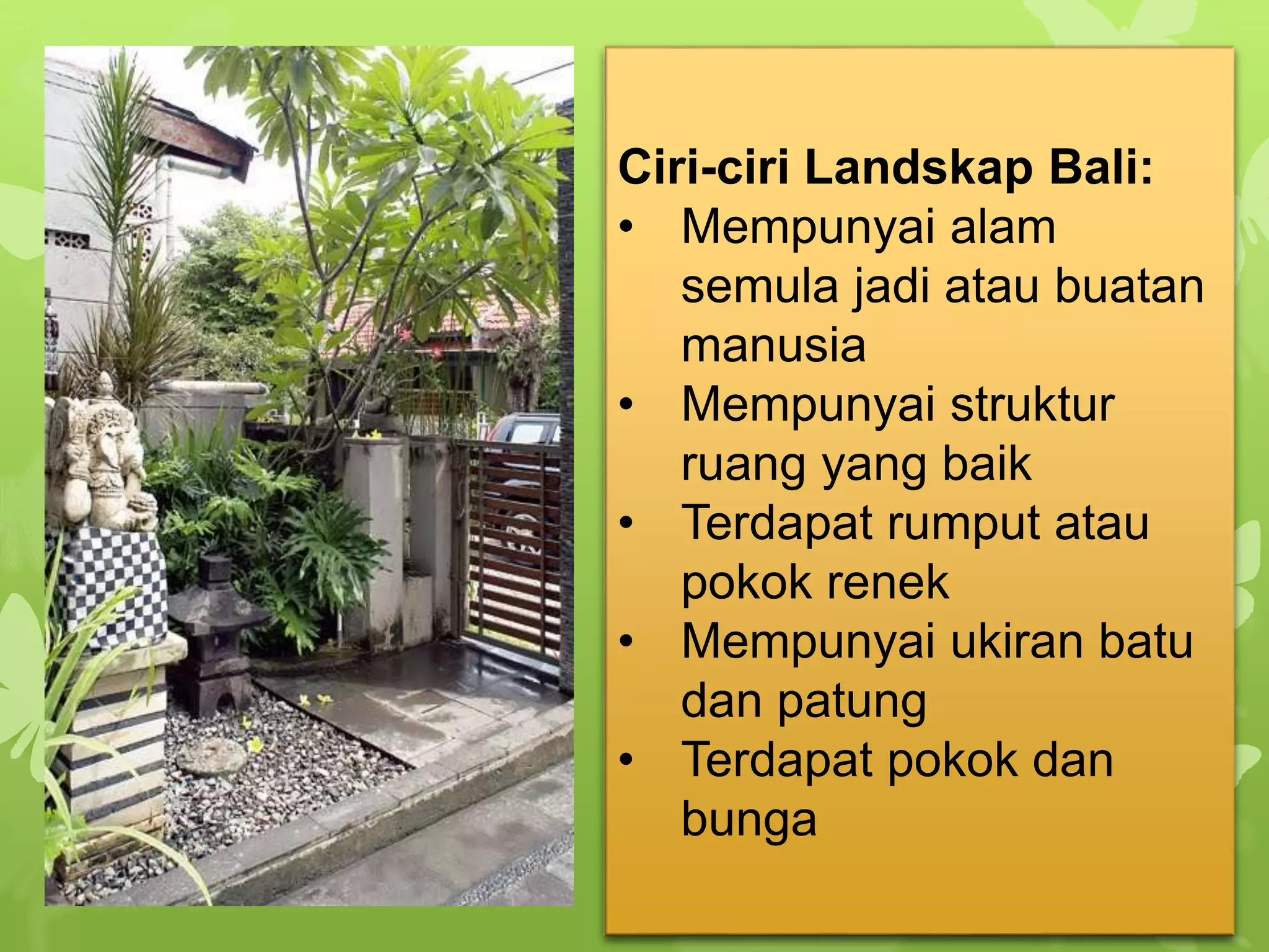 REKA BENTUK LANDSKAP PENDIDIKAN SENI VISUAL TINGKATAN 3 | PPTX