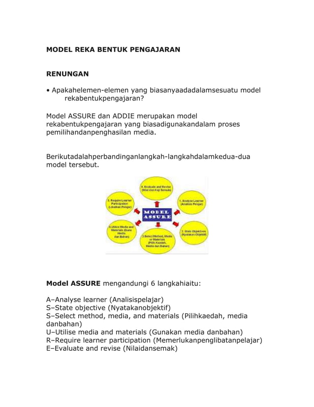 Reka bentuk pengajaran | DOCX