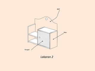 MDF
Kayu
Perspek
Lakaran 2
 