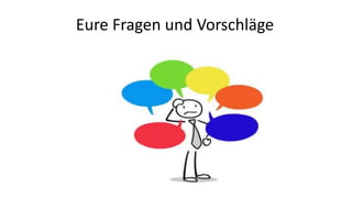 Eure Fragen und Vorschläge
 