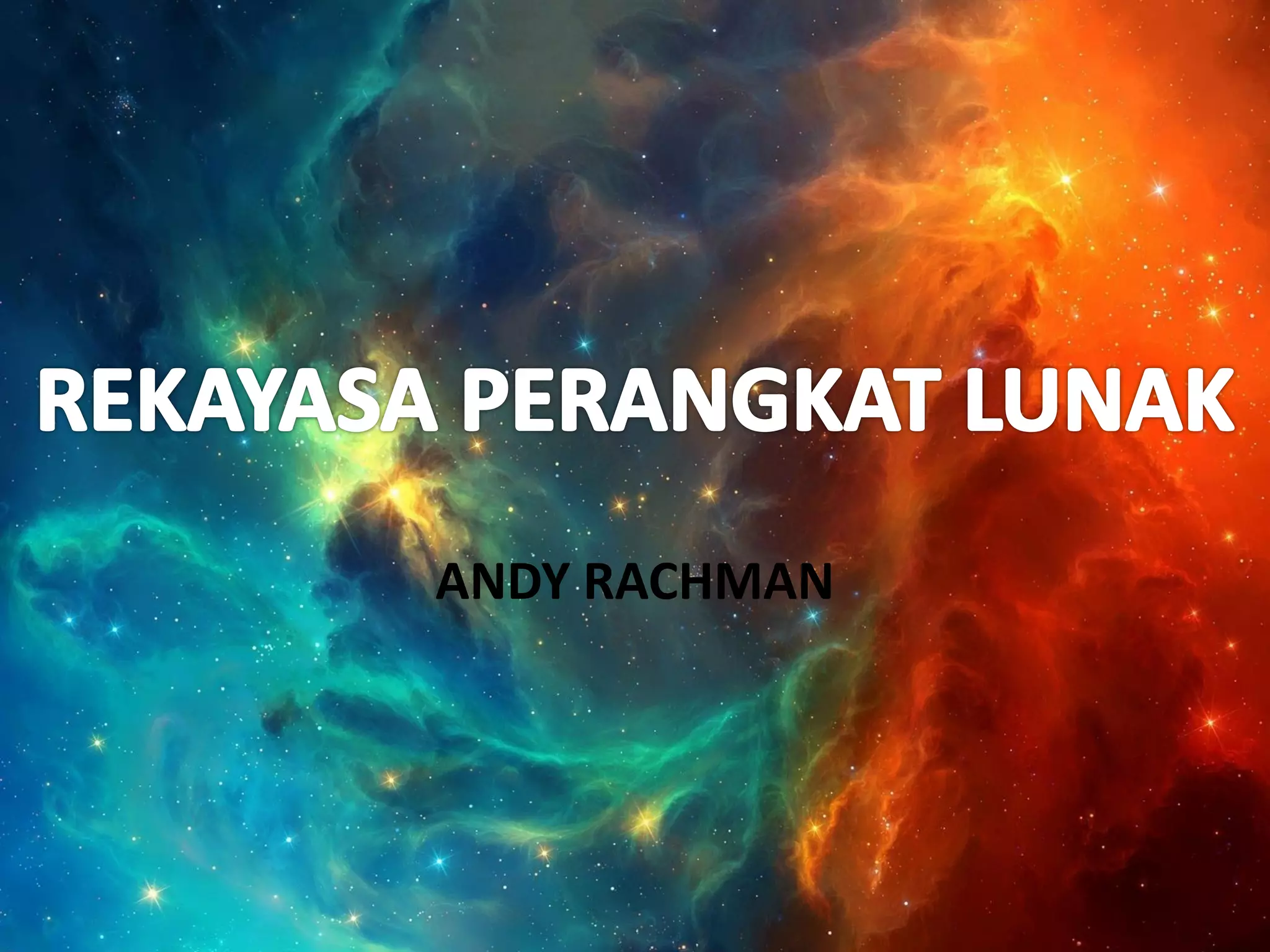 Rekayasa perangkat lunak 00 ppt
