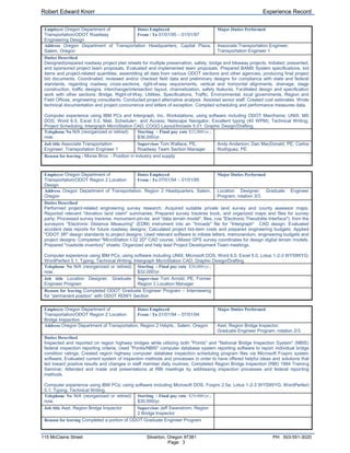 Rek Employment History Appl Insert 041909